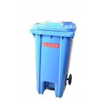 MOBILE GARBAGE BIN 120L MULTI COLOURS with FOOT PEDAL